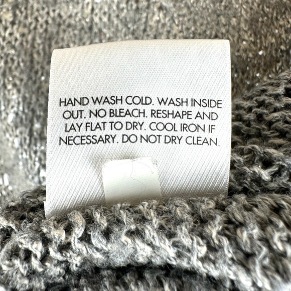 Eileen Fisher Metallic Sweater 3/4 Sleeve Office - Picture 6 of 8